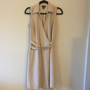 Ann Taylor Beige Wrap Dress